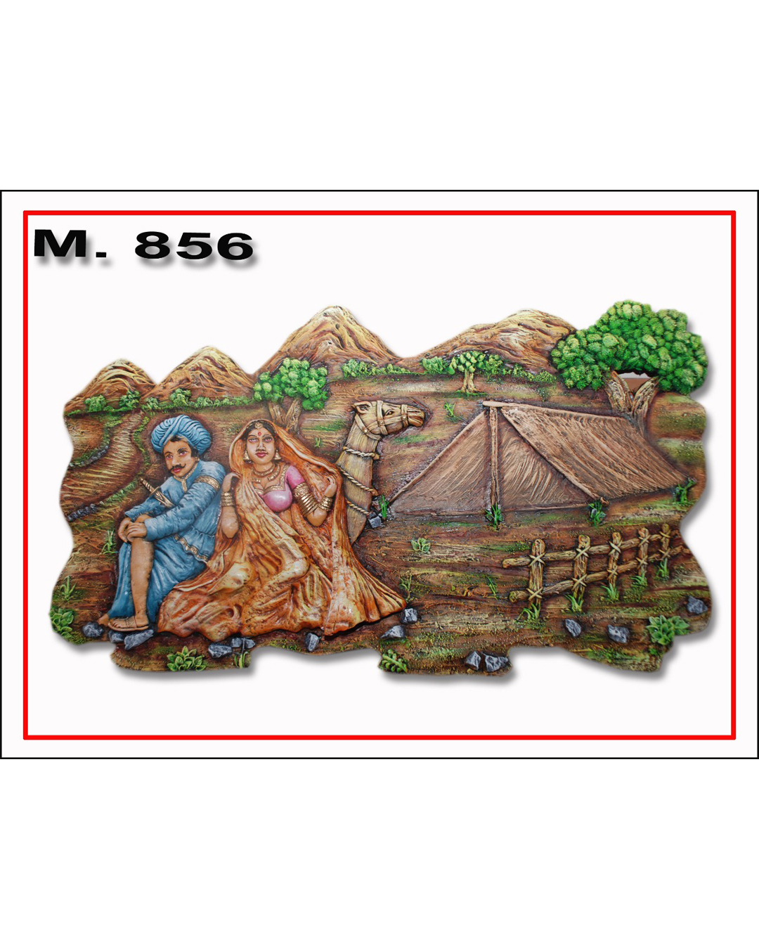 Riddhi Siddhi Art Creations - Camel Cart Ride Rural Family Mural